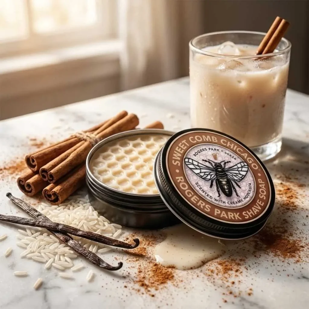 rogers park shave soap horchata soap