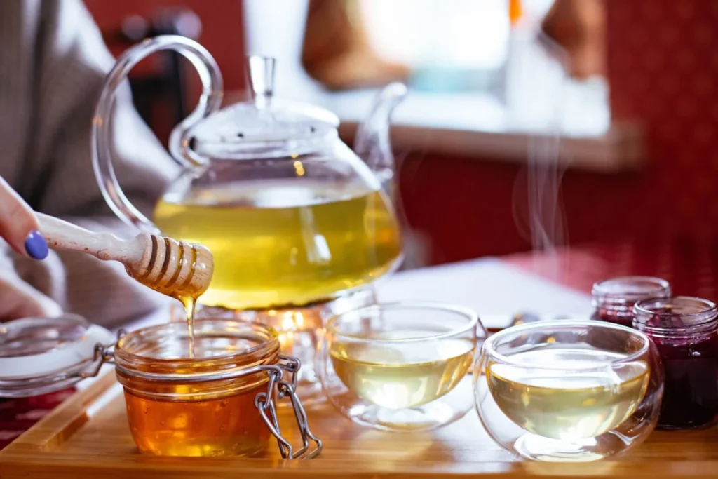 Honey and tea