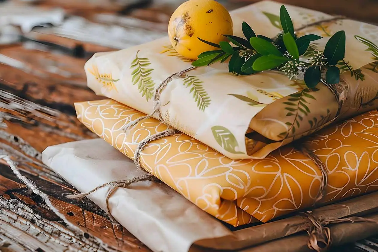 packages packed with beeswax wraps